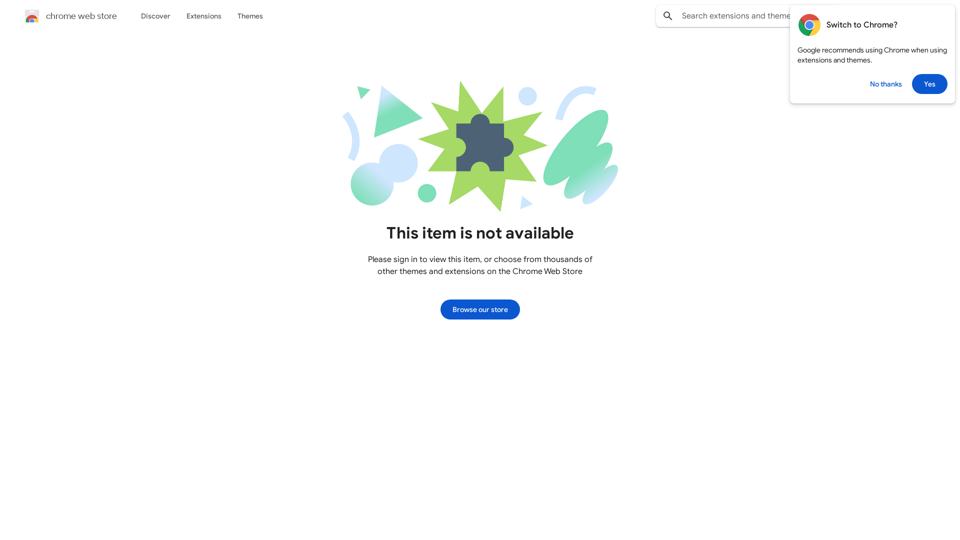 Magasin Chrome Web