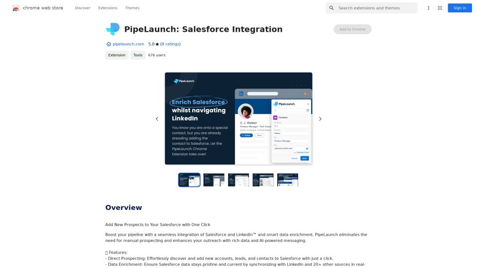 PipeLaunch: Intégration Salesforce