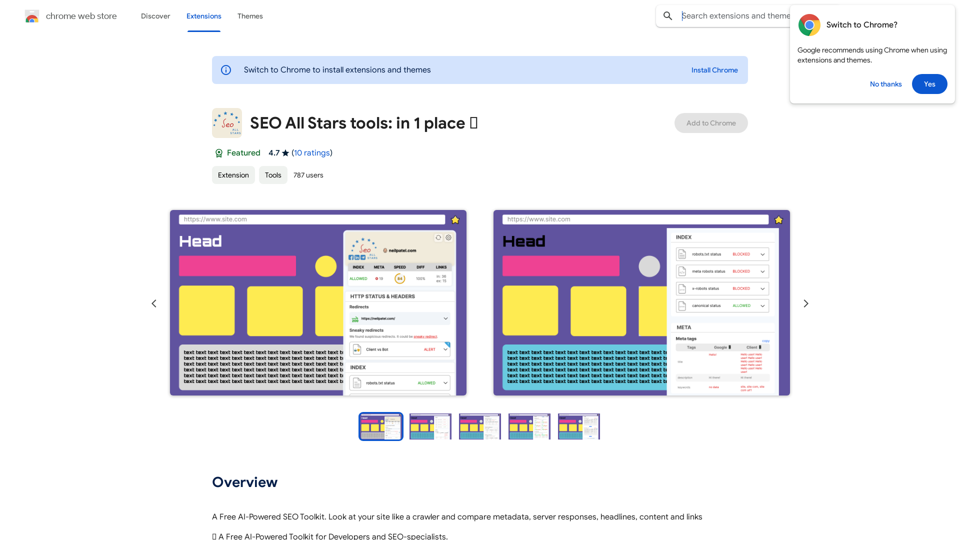 SEO All Stars tools: in 1 place ⭐️