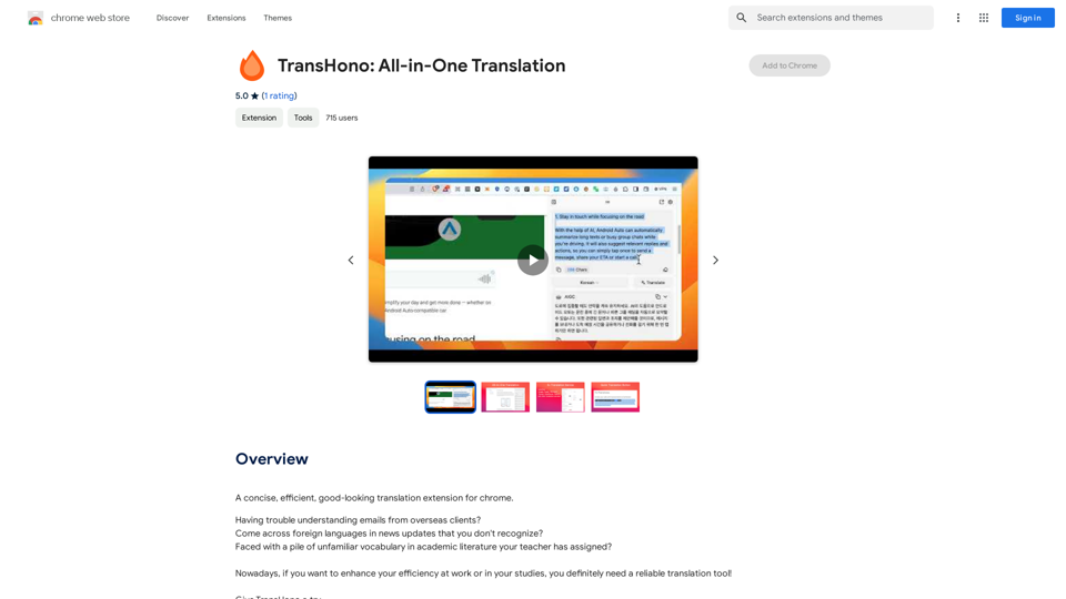 TransHono: All-in-One Translation