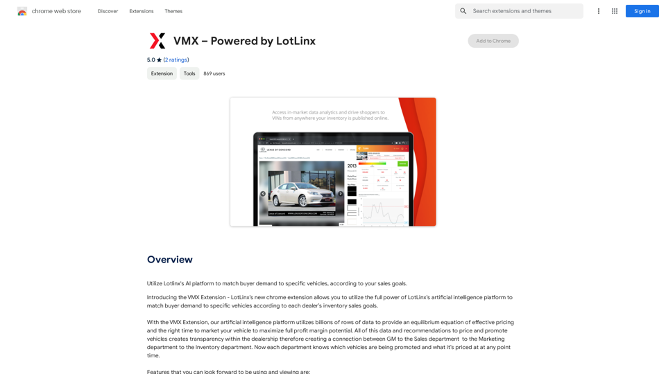 VMX – Powered by LotLinx