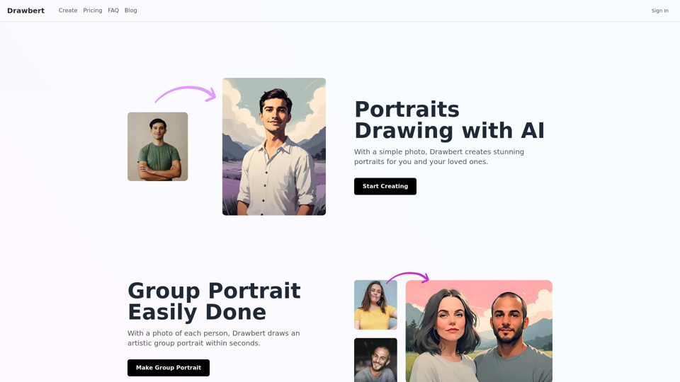 Drawbert - Un Artista de Retratos de IA