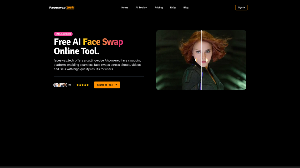 Free AI Face Swap Online Tool for Videos, GIFs and Photos | Faceswap.tech