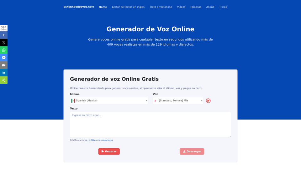 Générateur de Voix En Ligne Gratuit ❤️