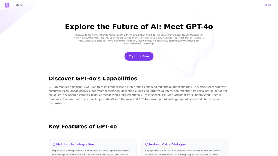 在线免费发现 GPT-4：OpenAI 先进的多模态 AI 平台