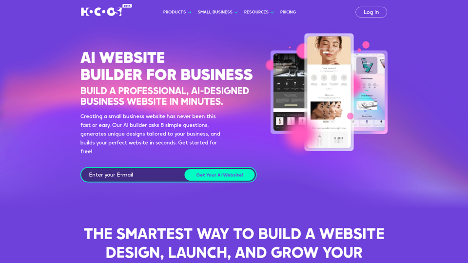 Hocoos AI Website Builder - Créez Votre Site Web en 5 Minutes