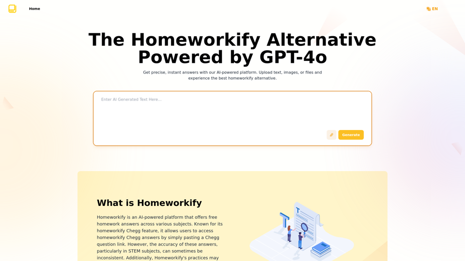 Homeworkify.im：GPT-4o 動力的 Homeworkify 替代方案