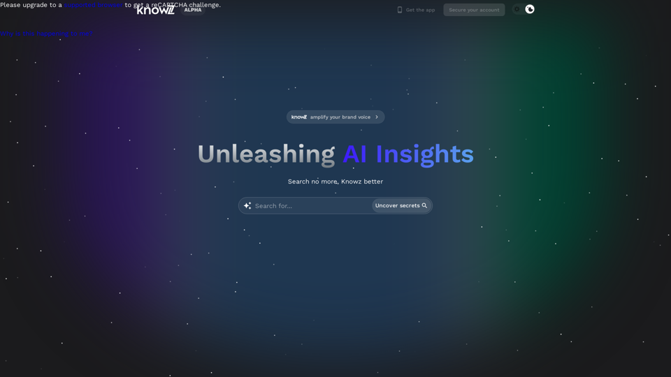 Knowz AI Search Engine: A New Era of Online Searching Experience