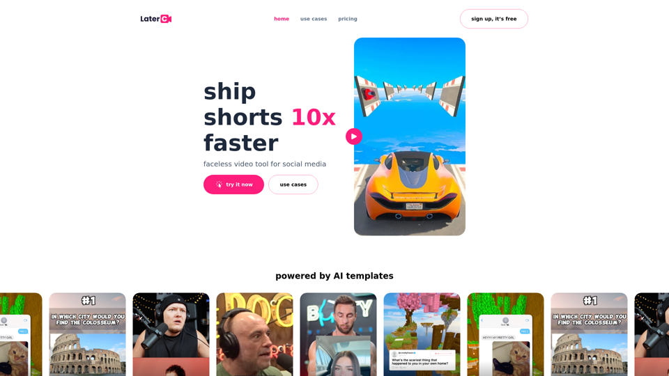 Latercut - Ship Shorts 10x Faster