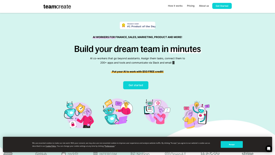 TeamCreate AI：在幾分鐘內建立您的AI夢幻團隊！