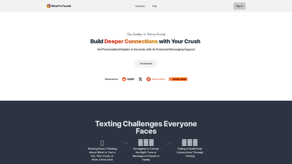 WhatToTextAi
===============

WhatToTextAi is an AI-powered texting assistant that helps you come up with the perfect response to any situation.