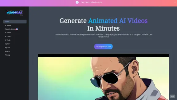 MagicAI - Free AI Image, AI Video, AI Tools, Anime Art