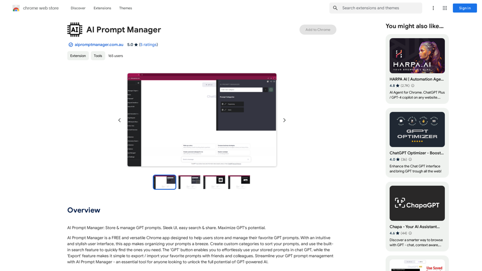 AI Prompt Manager 

