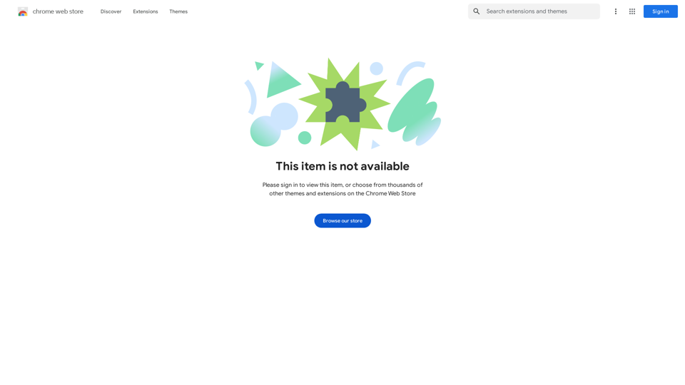 Chrome Web Store