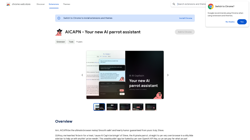 AICAPN - Votre nouvel assistant perroquet AI 
