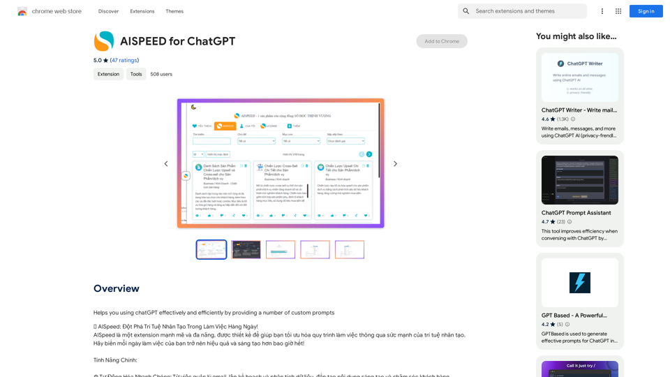 AISPEED for ChatGPT 
