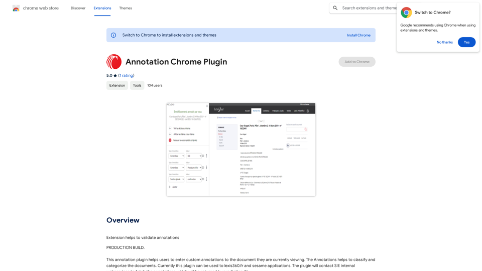 Annotation Chrome Plugin 
