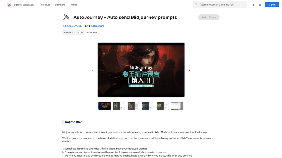 AutoJourney - Automatisches Senden von Midjourney-Anweisungen