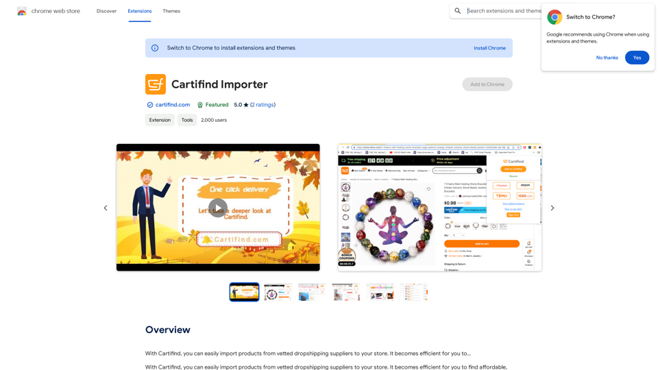 Cartifind Importer