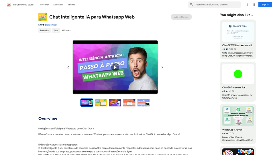 Chat Intelligent IA pour WhatsApp Web 
