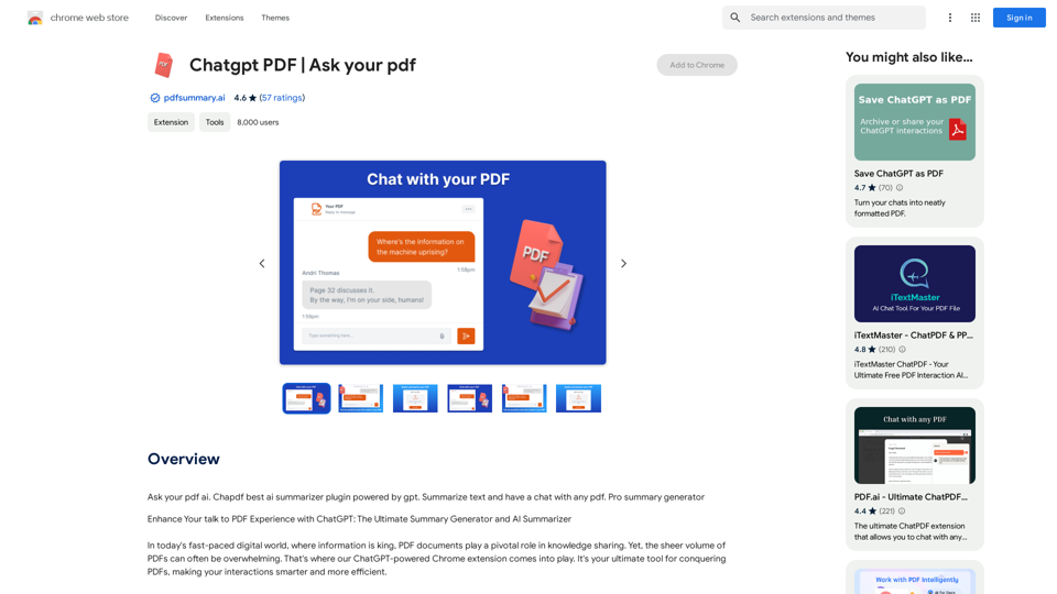 Chatgpt PDF
===============

Ask your PDF
----------------