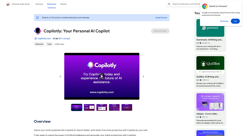 Copilotly: Seu Copiloto de IA Pessoal