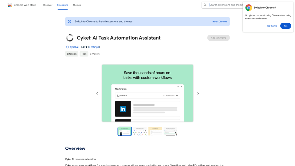 Cykel: AI タスク自動化アシスタント 
