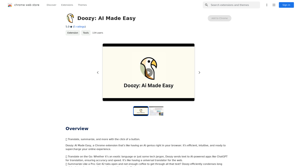 Doozy: AI Made Easy 
