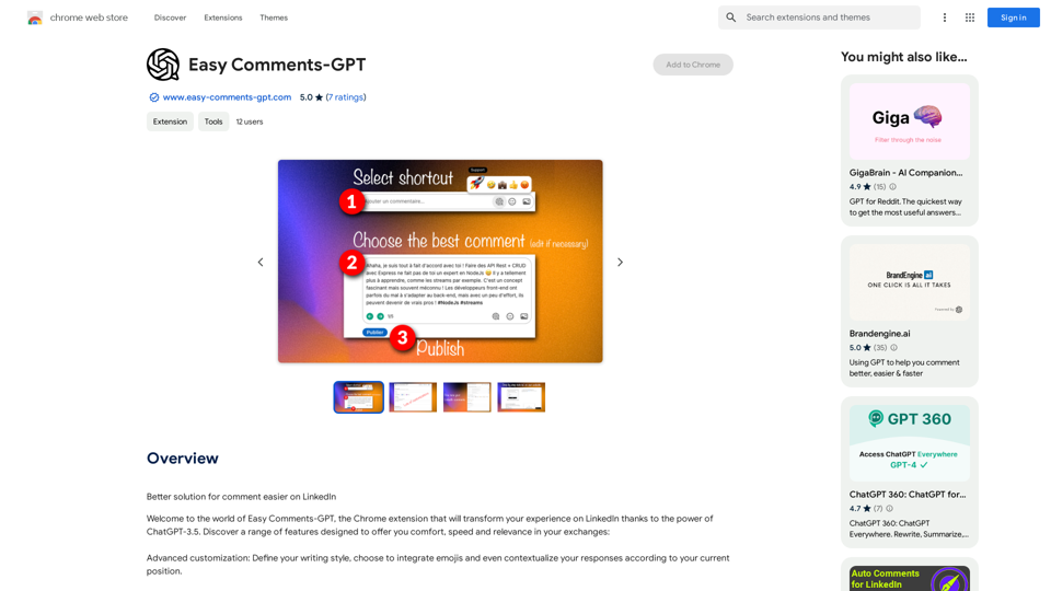 Easy Comments-GPT 
