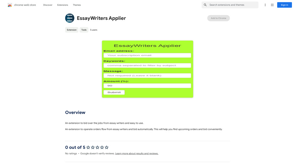 Essay Writer Applicant 
