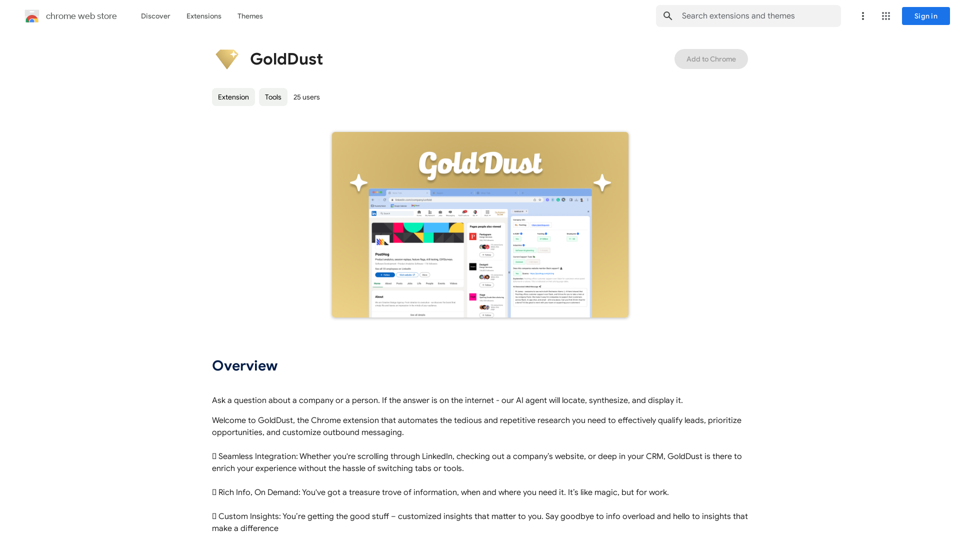 Goldstaub 
