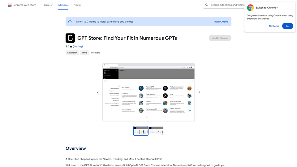 GPT Store: Find Your Perfect GPT 
