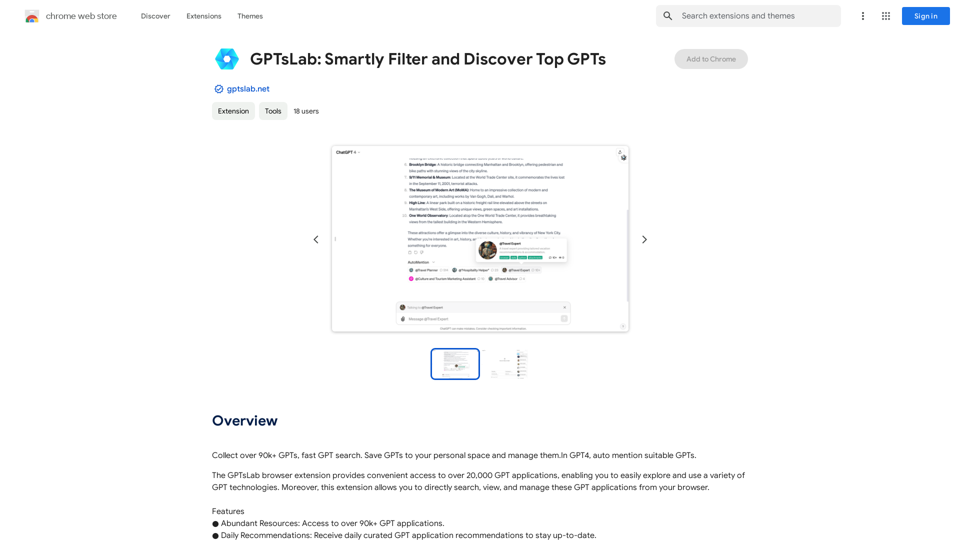 GPTsLab: Smartly Filter and Discover Top GPTs 
