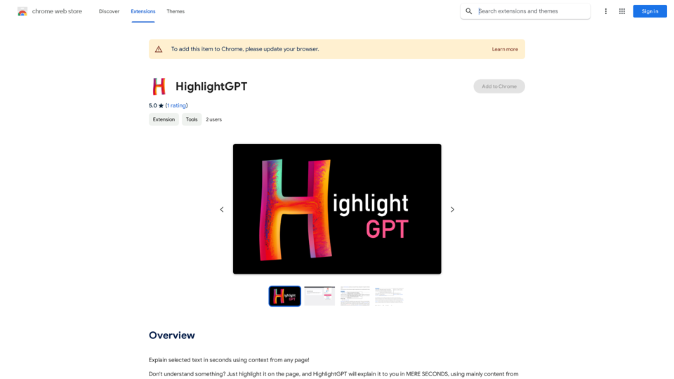 HighlightGPT 

Let me know what you'd like to know about HighlightGPT! 

For example, you could ask:

* What is HighlightGPT?
* How does HighlightGPT work?
* What are the benefits of using HighlightGPT?
* What are some examples of how HighlightGPT can be used? 


