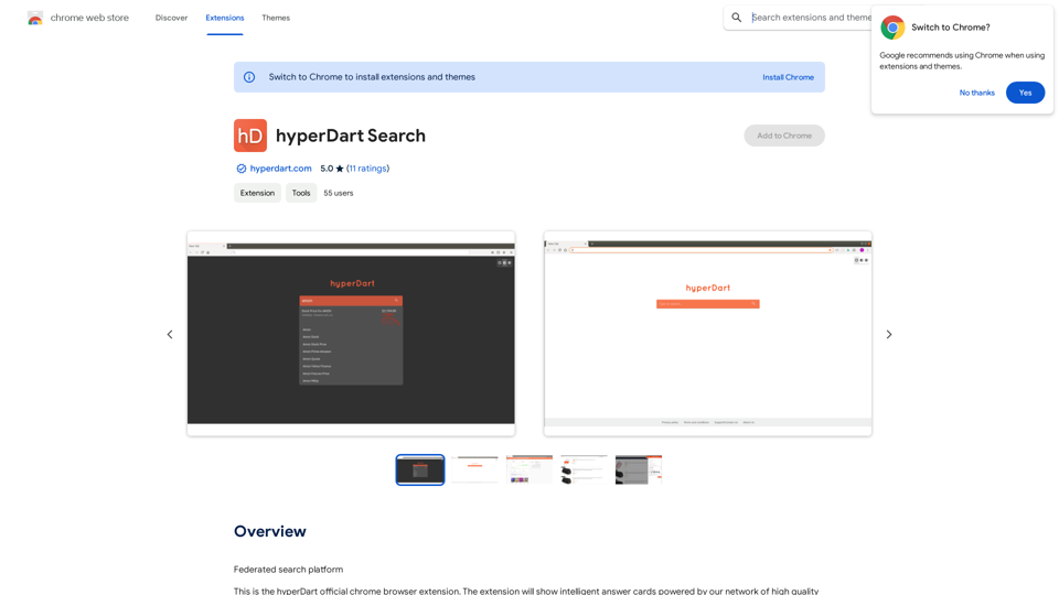 hyperDart Search 
