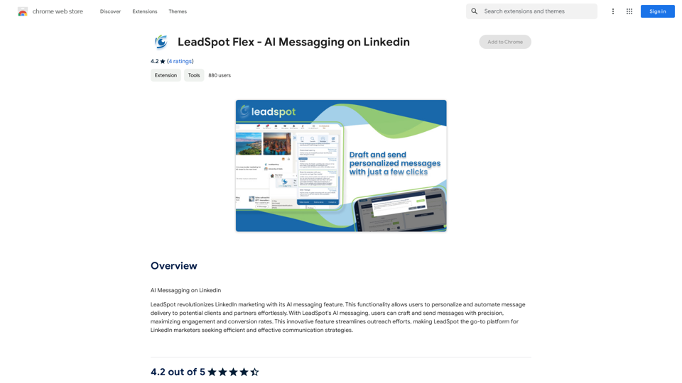 LeadSpot Flex - AI Messaging on LinkedIn 
