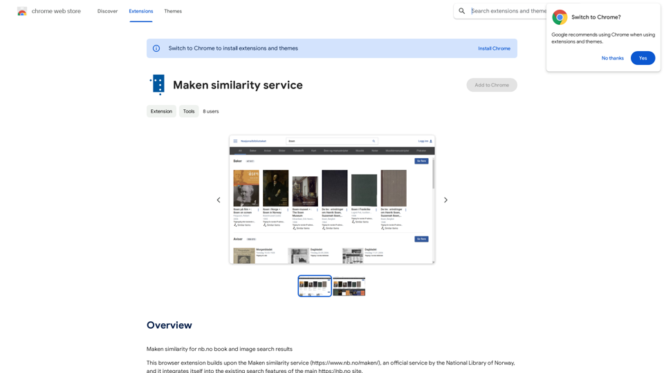 Service de similarité Maken 
