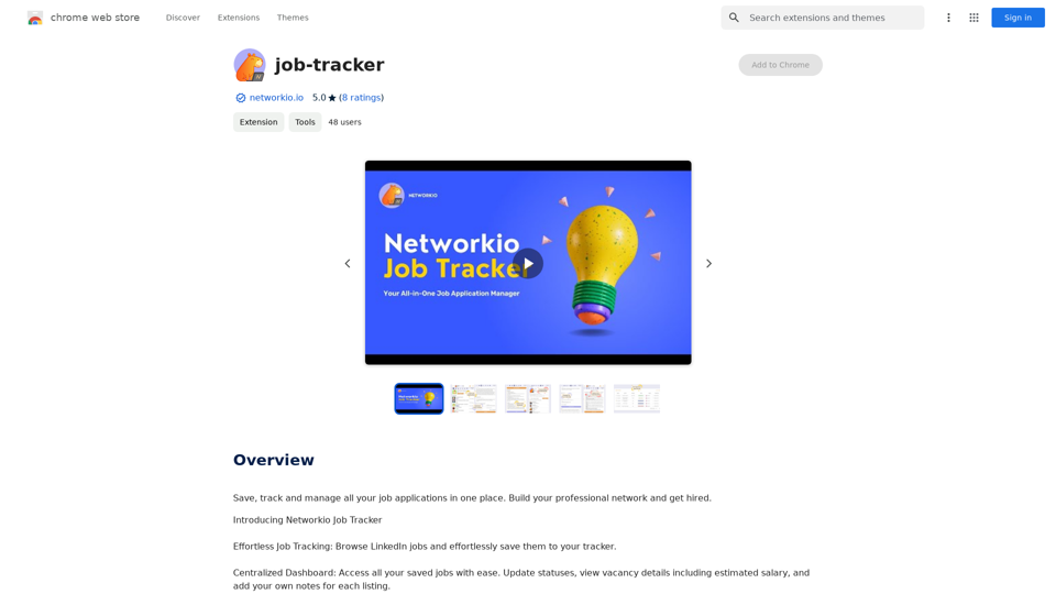 Job Tracker 
