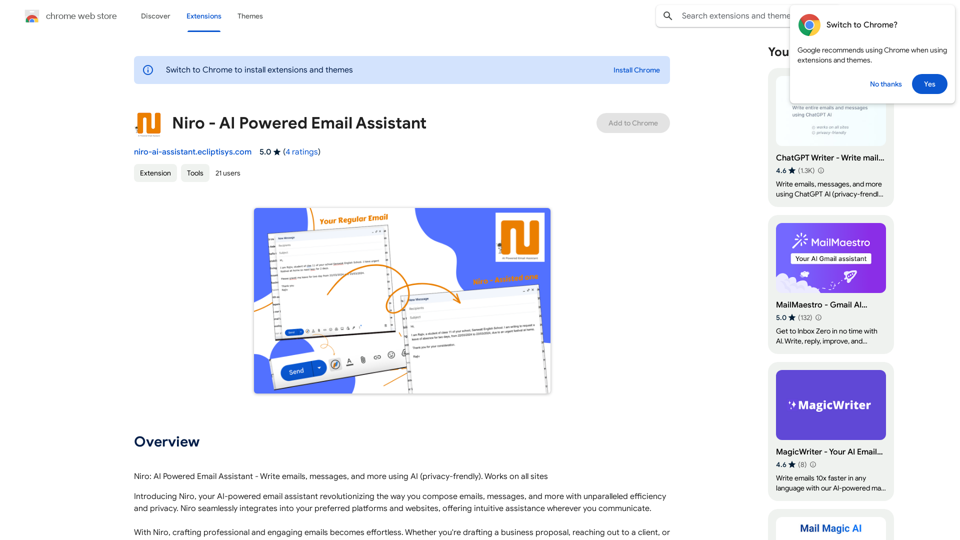 Niro - Assistente de Email com IA 
