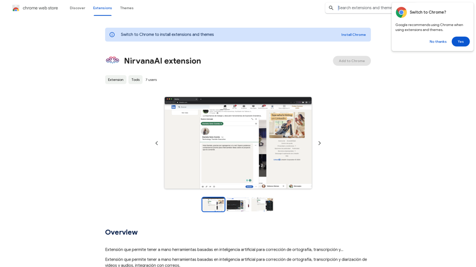 Extension NirvanaAI 
