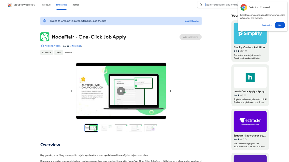 NodeFlair - One-Click Job Apply 

