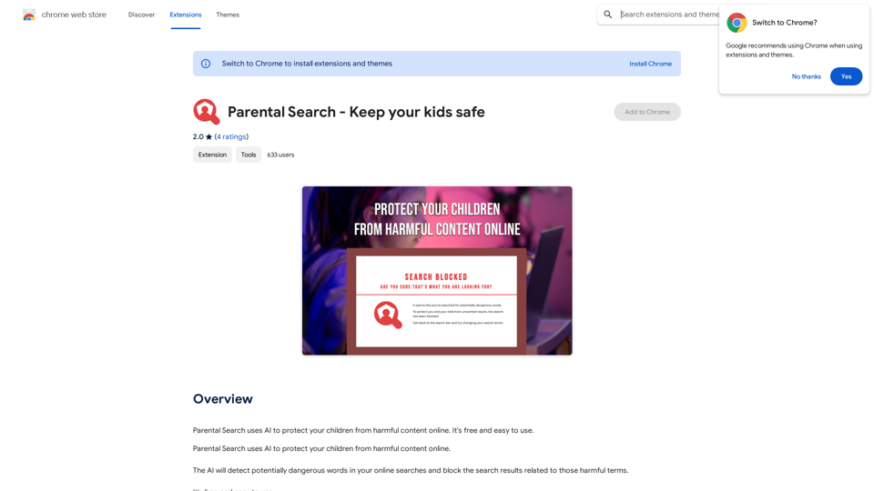 Parental Search - Keep Your Kids Safe 
