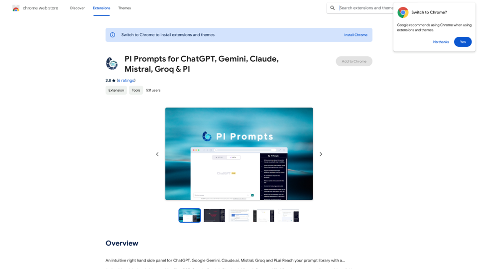 Prompts para PI para ChatGPT, Gemini, Claude, Mistral, Groq & PI

ChatGPT:

* Fatos:

> Qual é a capital da França?

* Criativo:

> Escreva uma história curta sobre um robô que aprende a sentir emoções.

* Código:

> Escreva uma função em Python que calcula a média de uma lista de números.

Gemini:

* Fatos:

> Quem escreveu "Dom Quixote"?

* Criativo:

> Imagine um mundo onde os animais podem falar. Descreva como seria um dia normal.

* Código:

> Gere um código HTML para uma página web simples com um título e um parágrafo de texto.

Claude:

* Fatos:

> Em que ano começou a Primeira Guerra Mundial?

* Criativo:

> Crie um poema sobre a beleza da natureza.

* Código:

> Traduza o seguinte texto para espanhol: "Olá, mundo!"

Mistral:

* Fatos:

> Qual é a fórmula química da água?

* Criativo:

> Escreva um diálogo entre dois personagens que estão discutindo sobre um filme.

* Código:

> Escreva um script Python para automatizar a tarefa de enviar emails.

Groq:

* Fatos:

> Quem é o atual presidente dos Estados Unidos?

* Criativo:

> Imagine que você é um detetive investigando um crime. Descreva as pistas que você encontraria na cena do crime.

* Código:

> Gere um código JavaScript para criar um botão que, ao ser clicado, exibe uma mensagem na tela.

PI:

* Fatos:

> Qual é a temperatura em graus Celsius em Paris hoje?

* Criativo:

> Escreva uma música sobre a importância da amizade.

* Código:

> Escreva um código SQL para selecionar todos os clientes de uma tabela. 


