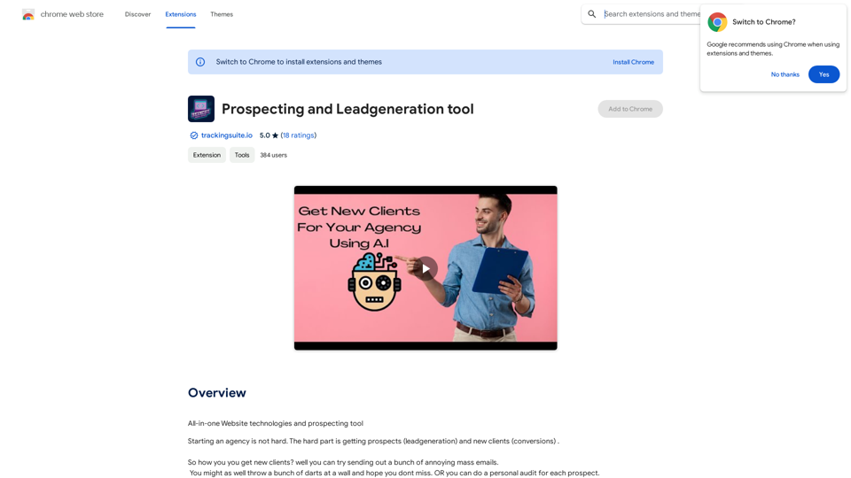 Prospecting and Lead Generation Tool 
