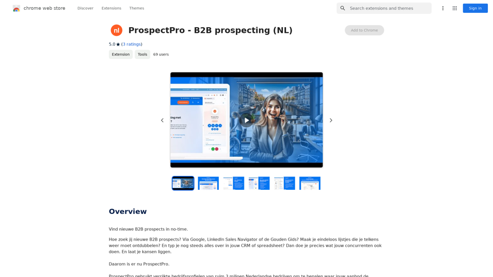 ProspectPro - B2B prospecting (NL) 
