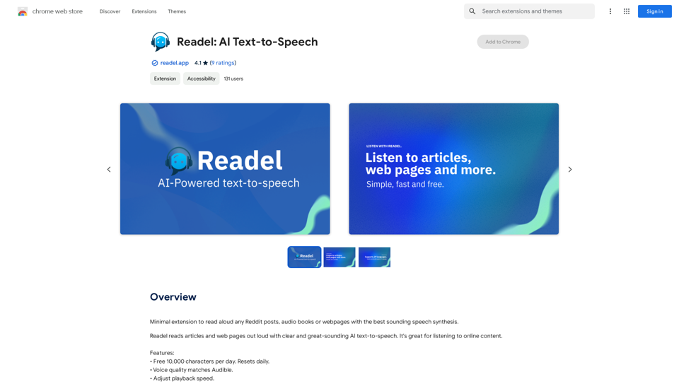 Readel: IA de Texto para Fala  
