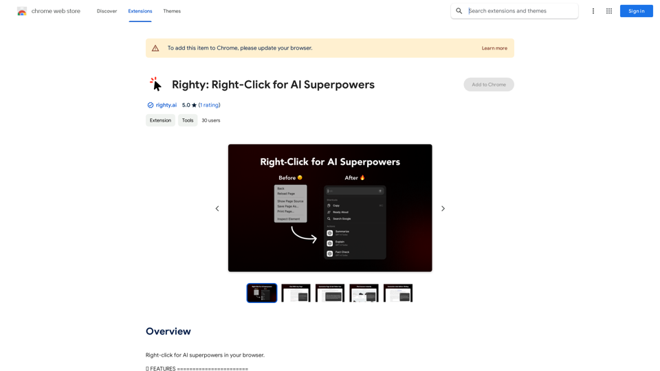 Righty: Right-Click for AI Superpowers 
