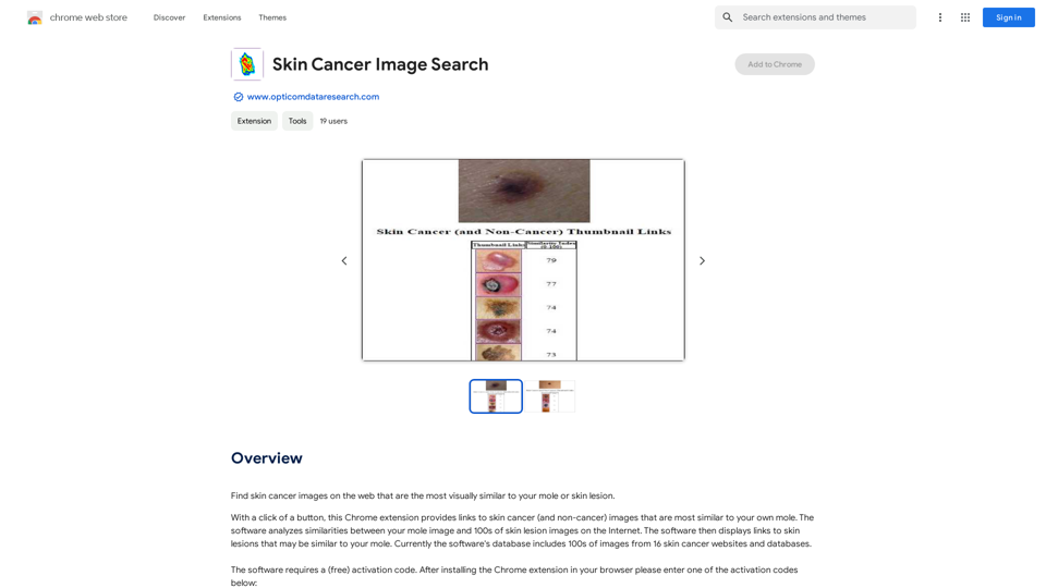 Recherche d'images de cancer de la peau 
