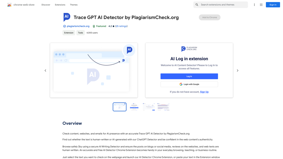 Détecteur d'IA GPT de Trace par PlagiarismCheck.org