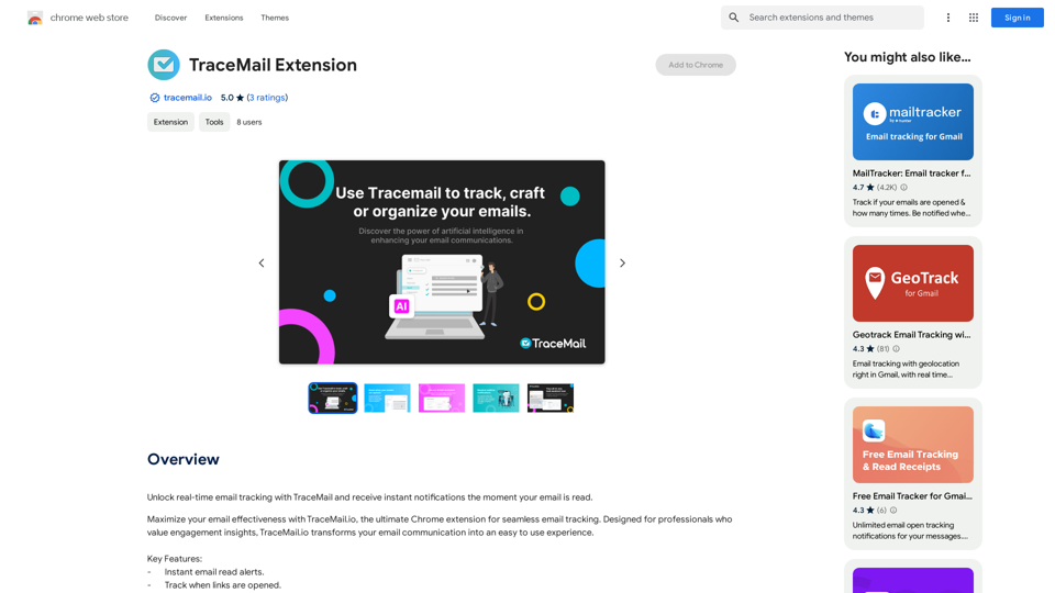 Extensão TraceMail 
